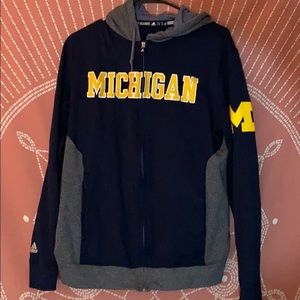Michigan University zip up sweater (Adidas)